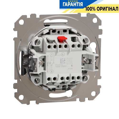 Переключатель 1-кл Schneider Electric «Sedna Elements» SDD170106 (цвет - матовый алюминий)
