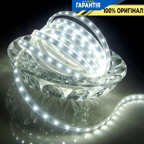 Лента светодиодная 120 Led/m 6500K 12V, 8.6Вт, IP65 CRI80 e-pcb Rishang 7743 2835-120-IP65-CWd-8-12 RN68C0TA-B холодный свет
