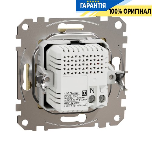 USB розетка тип A+A 2,1A «Sedna Elements» Schneider Electric SDD180401 (колір - береза)