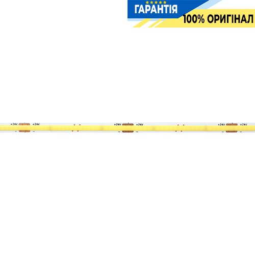 Стрічка світлодіодна 480 Led/m 2700K 24V, 12Вт/м., IP20 CRI90 Rishang 20293 COB-480-IP20-WW-10-24