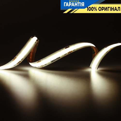 Лента светодиодная 720 Led/m 5000K 24V, 20Вт/м., IP20 CRI90 Rishang 20494 COB-720-IP20-NW-10-24 RM0003EC-A-T нейтральный свет