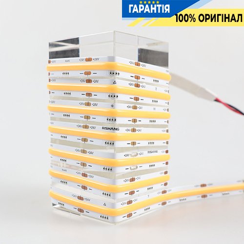 Лента светодиодная 720 Led/m 5000K 24V, 20Вт/м., IP20 CRI90 Rishang 20494 COB-720-IP20-NW-10-24 RM0003EC-A-T нейтральный свет