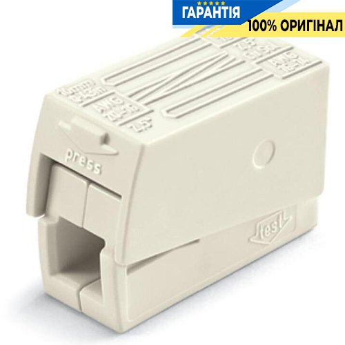 З'єднувальна клема Wago 2+1 224-112 біла