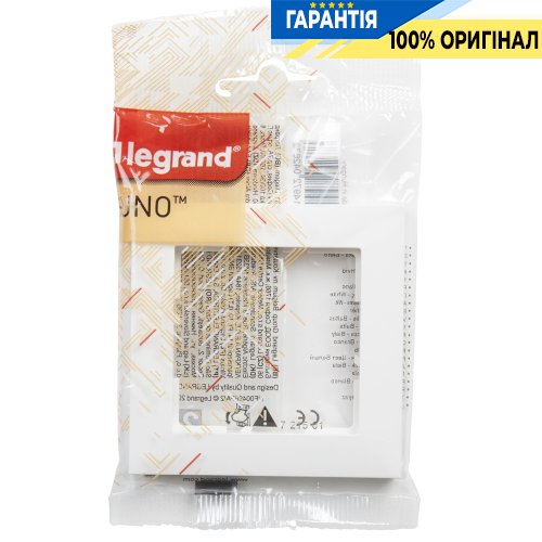 Рамка 1-а Legrand Suno 721501 білий