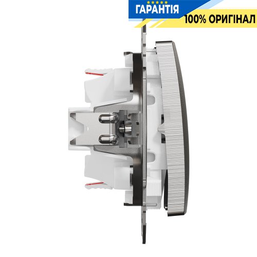 Переключатель 2-кл Schneider Electric «Sedna Elements» SDD170108 (цвет - матовый алюминий)