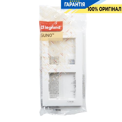 Рамка 2-я Legrand Suno 721502 белая
