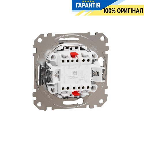Переключатель 2-кл Schneider Electric «Sedna Elements» SDD170108 (цвет - матовый алюминий)