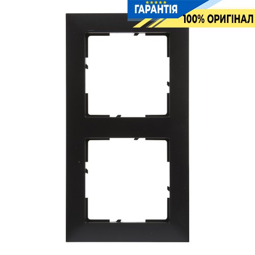 Рамка 2-я Legrand Suno 721522 черный матовый