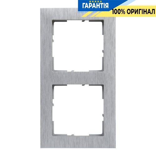 Рамка 2-я Legrand Suno 721562 алюминий матовый