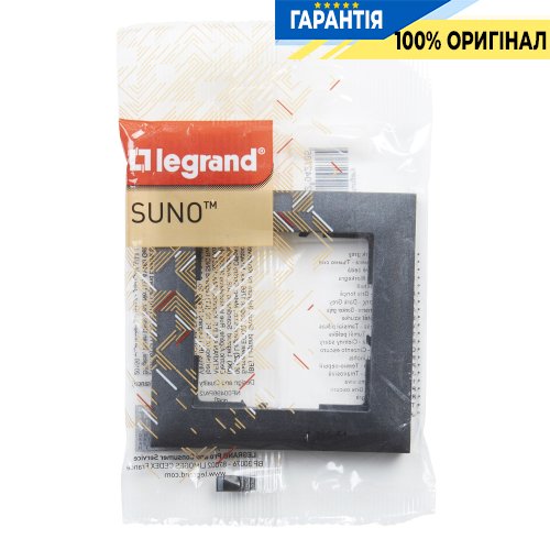 Рамка 1-а Legrand Suno 721551 графіт