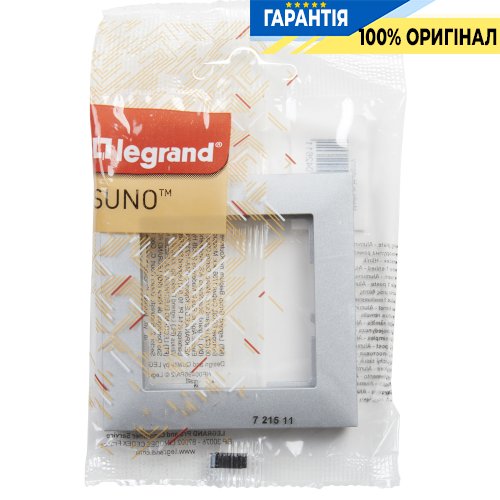 Рамка 1-а Legrand Suno 721511 алюміній