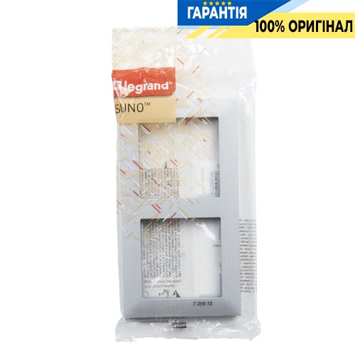Рамка 2-а Legrand Suno 721512 алюміній