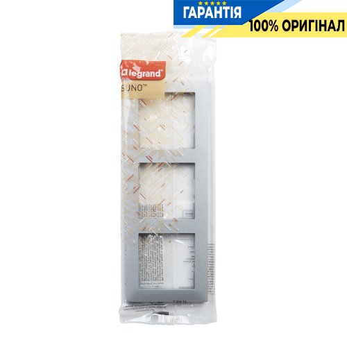 Рамка 3-а Legrand Suno 721513 алюміній