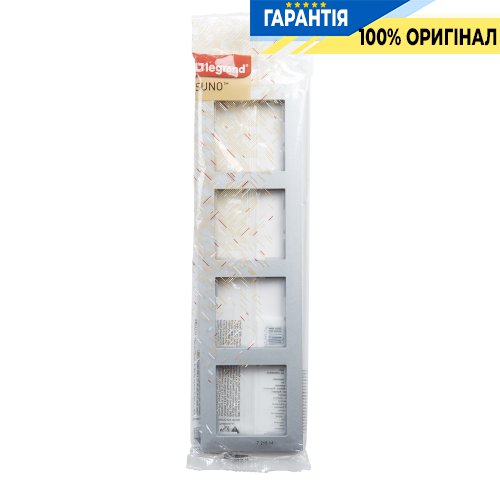 Рамка 4-а Legrand Suno 721514 алюміній