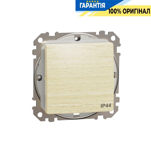 Перемикач 1-кл IP44 Schneider Electric Sedna Elements SDD280106 (колір - береза)