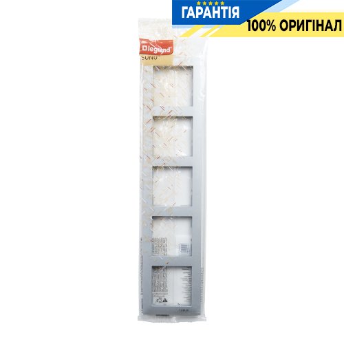 Рамка 5-а Legrand Suno 721515 алюміній