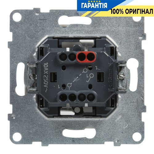 Вимикач 1-кл (пруж.клеми) 10А/250V Legrand Suno 721101 білий