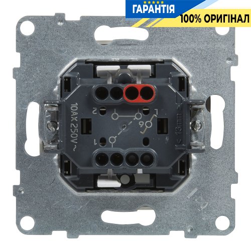 Перемикач 1-кл (пруж.клеми) 10А/250V Legrand Suno 721106 білий