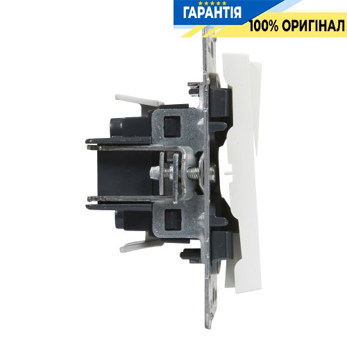Перемикач 2-кл (пруж.клеми) 10А/250V Legrand Suno 721108 білий
