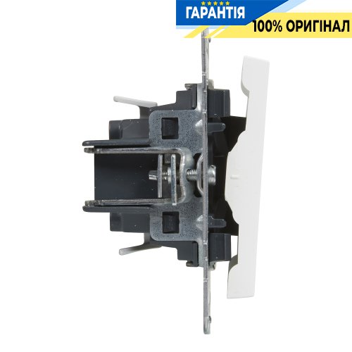 Кнопка 1-кл (пруж.клеми) 6A/250V Legrand Suno 721109 білий
