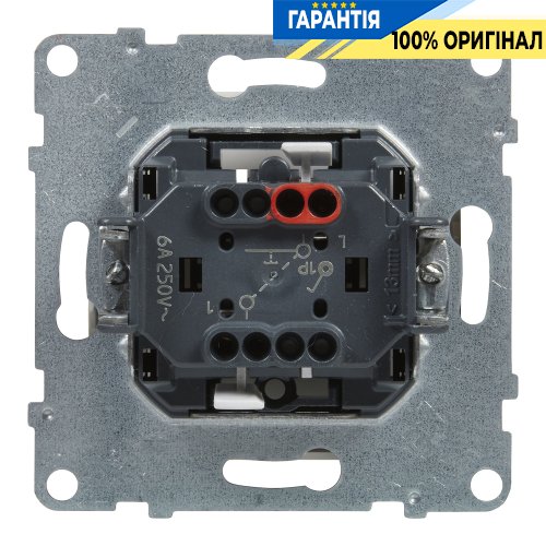 Кнопка 1-кл (пруж.клеми) 6A/250V Legrand Suno 721109 білий