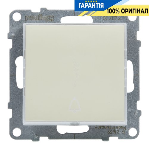 Кнопка 1-кл з тримачем етикети 6A/250V Legrand Suno 721110 білий