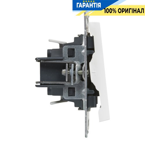 Кнопка 1-кл с символом "Звонок" (пружин.клеммы) 6A/250V Legrand Suno 721113 белый