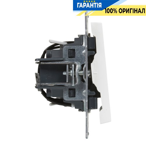 Переключатель с подсв. 1-кл (пружин.клеммы) 10А/250V Legrand Suno 721116 белый