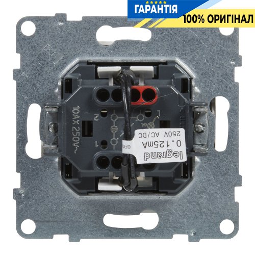 Переключатель с подсв. 1-кл (пружин.клеммы) 10А/250V Legrand Suno 721116 белый
