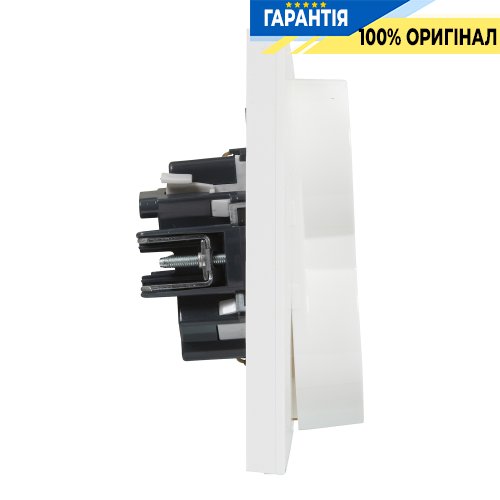 Розетка 2-а. із з/к та шторками (пруж.клеми) 16А/250V Legrand Suno 721126 білий