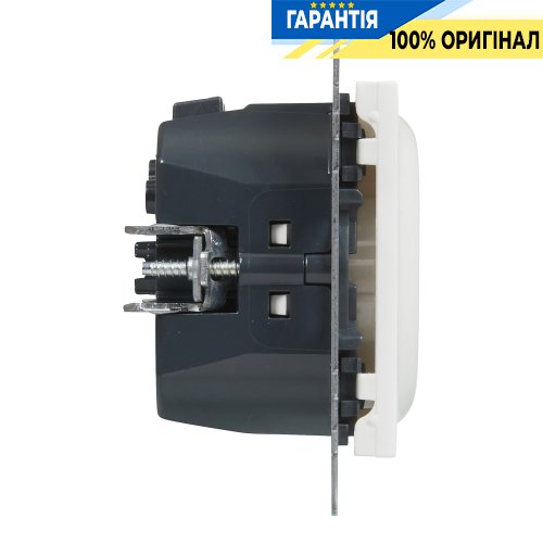 Розетка із з/к та захист. шторками + USB С 1,5А/250V Legrand Suno 721129 білий