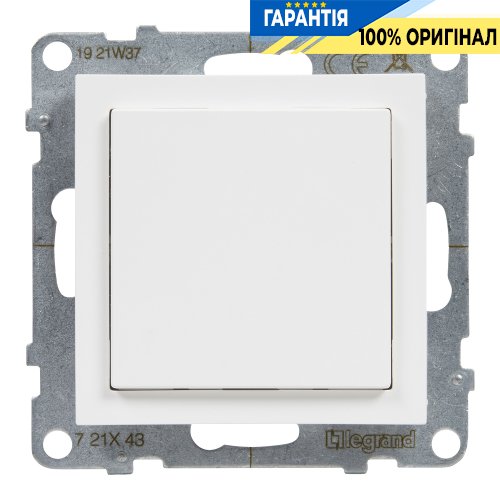 Заглушка з адаптером MOSAIC Legrand Suno 721143 білий