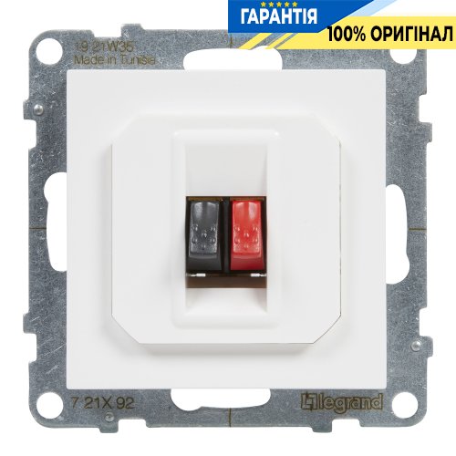 Розетка аудіо для динаміків Legrand Suno 721192 білий