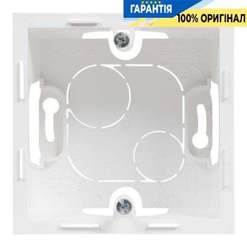 Коробка накладного монтажа 1 пост Legrand Suno 721194 белый