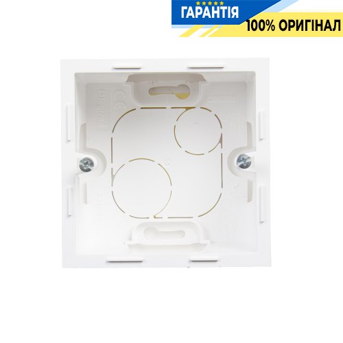 Коробка накладного монтажа 1 пост Legrand Suno 721194 белый
