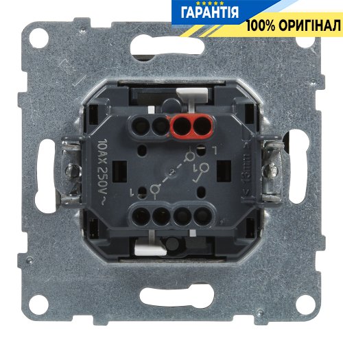 Выключатель 1-кл (пружин.клеммы) 10А/250V Legrand Suno 721301 алюминий