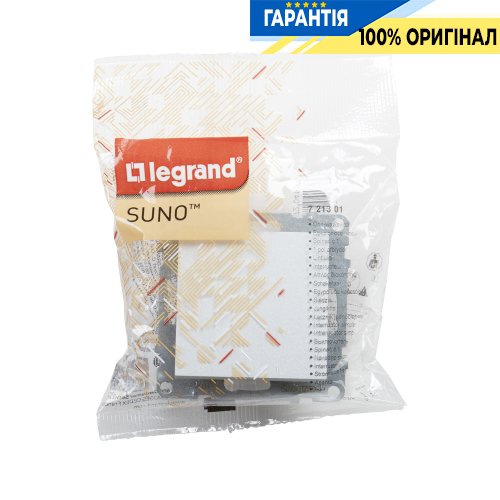 Выключатель 1-кл (пружин.клеммы) 10А/250V Legrand Suno 721301 алюминий
