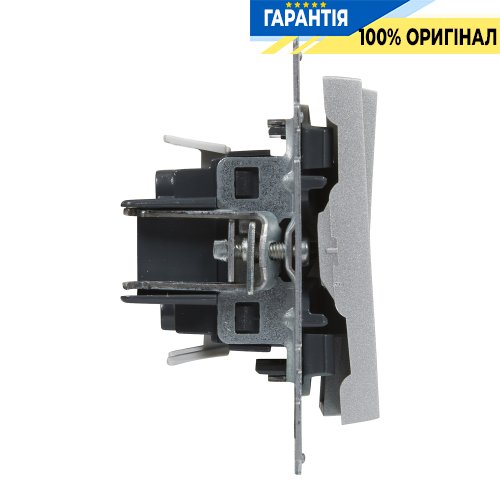 Вимикач 2-кл (пруж.клеми) 10А/250V Legrand Suno 721305 алюміній
