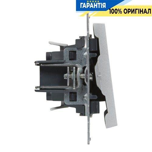 Переключатель 1-кл (пружин.клеммы) 10А/250V Legrand Suno 721306 алюминий