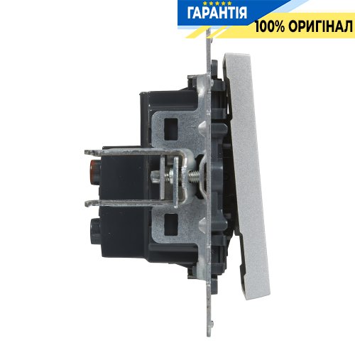 Перемикач хрестовий 1-кл (гвинт. клеми) 10А/250V Legrand Suno 721307 алюміній