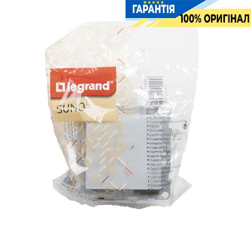 Перемикач хрестовий 1-кл (гвинт. клеми) 10А/250V Legrand Suno 721307 алюміній