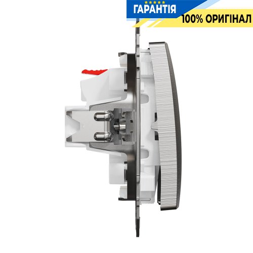 Выключатель с подсветкой 1-кл Schneider Electric «Sedna Elements» SDD170101L (цвет - матовый алюминий)