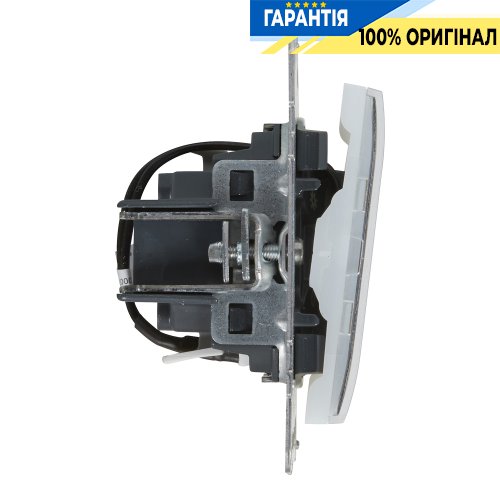 Кнопка 1-кл с держателем этикеткиы 6A/250V Legrand Suno 721310 алюминий