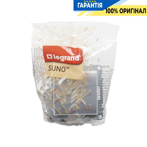 Кнопка 1-кл с держателем этикеткиы 6A/250V Legrand Suno 721310 алюминий