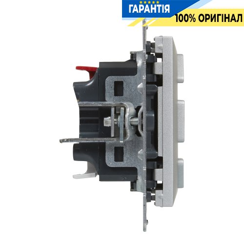 Выключатель жалюзи 3-позиционный 6A/250V Legrand Suno 721339 алюминий