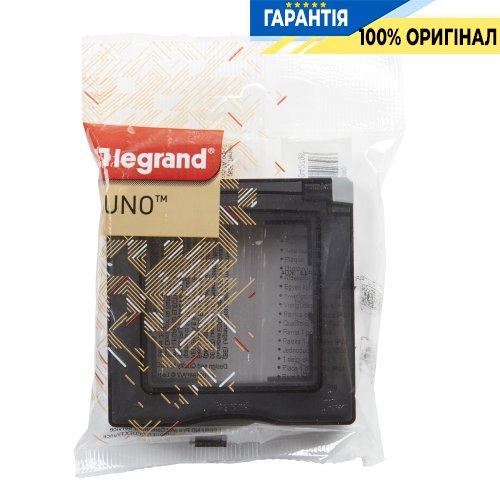 Рамка 1-а IP44 Legrand Suno 721344 алюміній