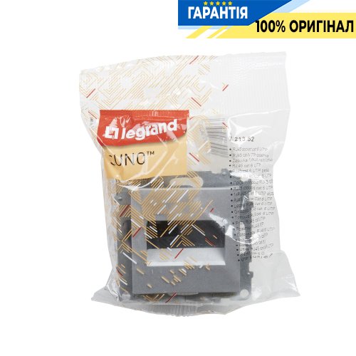 Розетка компьютерная 1-я RJ45 CAT6/UTP Legrand Suno 721352 алюминий