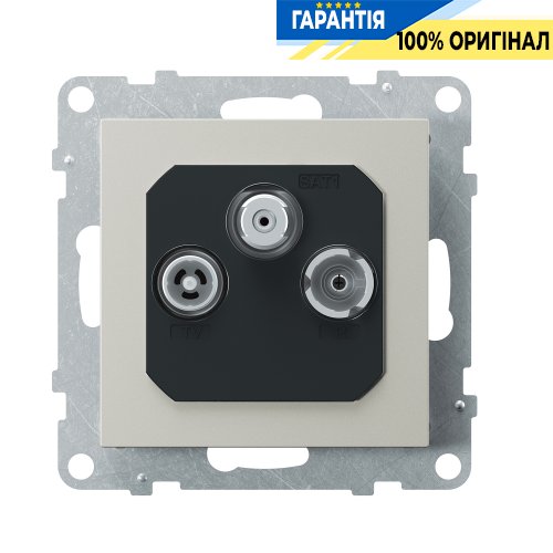 Розетка TV-R-SAT «звезда» Legrand Suno 721367 алюминий