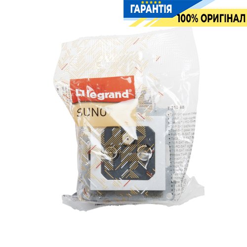Розетка TV-R-SAT прохідна 14dB Legrand Suno 721368 алюміній