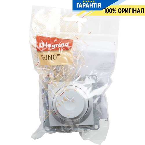 Диммер поворотный 300Вт/250V все нагрузки Legrand Suno 721379 алюминий